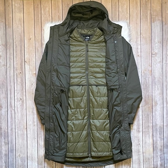 The North Face Women’s Agua Fria TriClimate 3 In 1 Green Coat - Picture 3 of 12